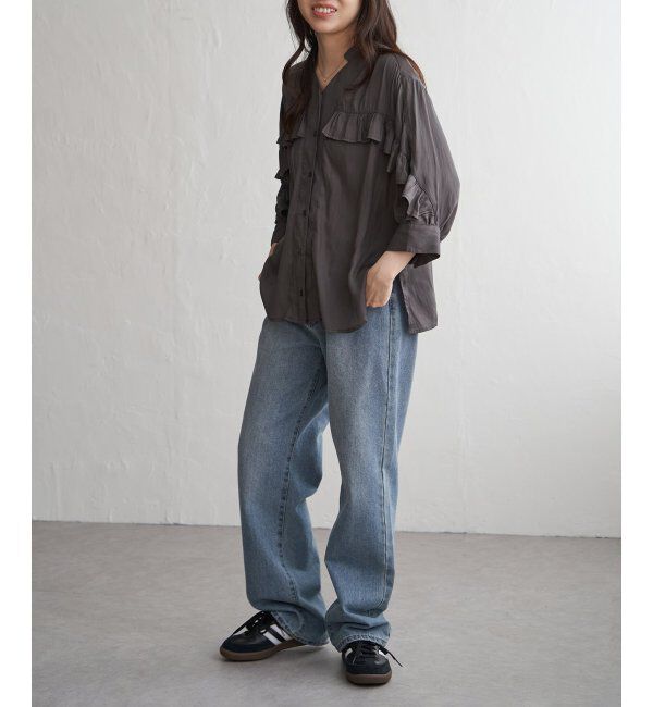 VENCE share style「袖フリルブラウス」|シャツ・ブラウス|