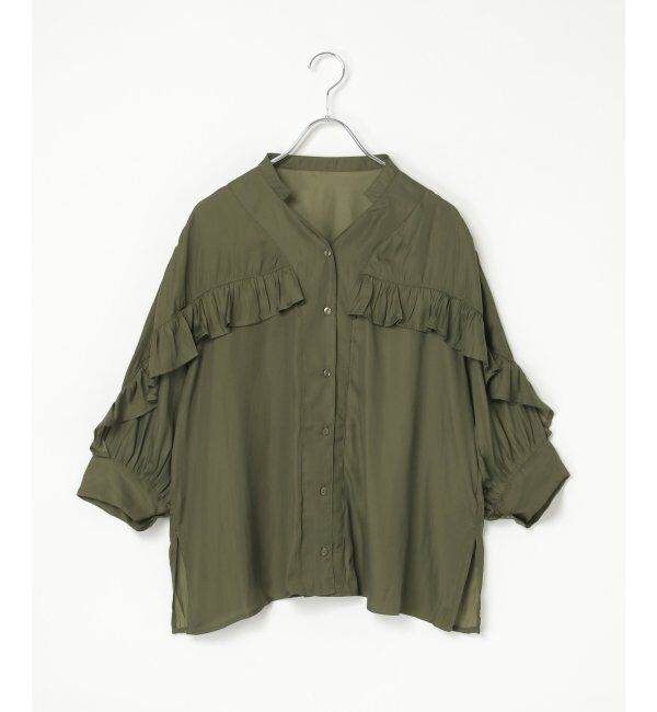 VENCE share style「袖フリルブラウス」|シャツ・ブラウス|