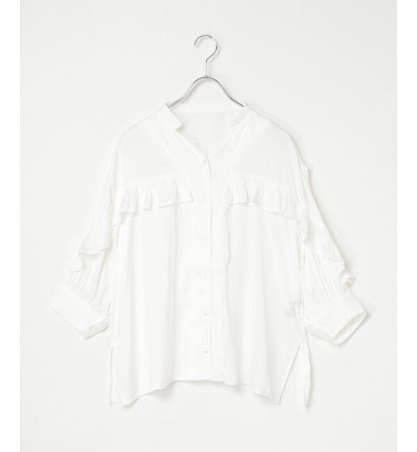 VENCE share style「袖フリルブラウス」|シャツ・ブラウス|