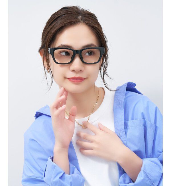  「ウェリントン型メガネ｜黒縁フレーム｜太縁フレーム｜Zoff｜BRIGADE レンズ交換券付」|メガネ|