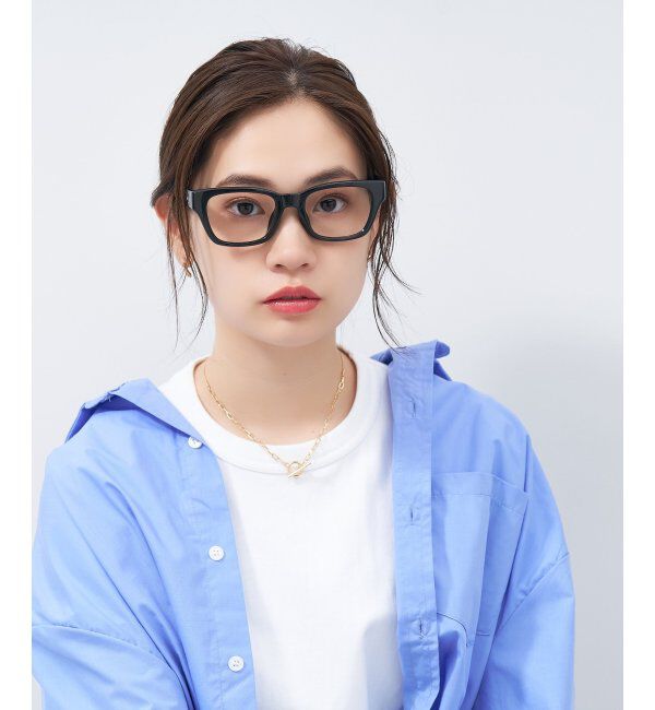  「ウェリントン型メガネ｜黒縁フレーム｜太縁フレーム｜Zoff｜BRIGADE レンズ交換券付」|メガネ|