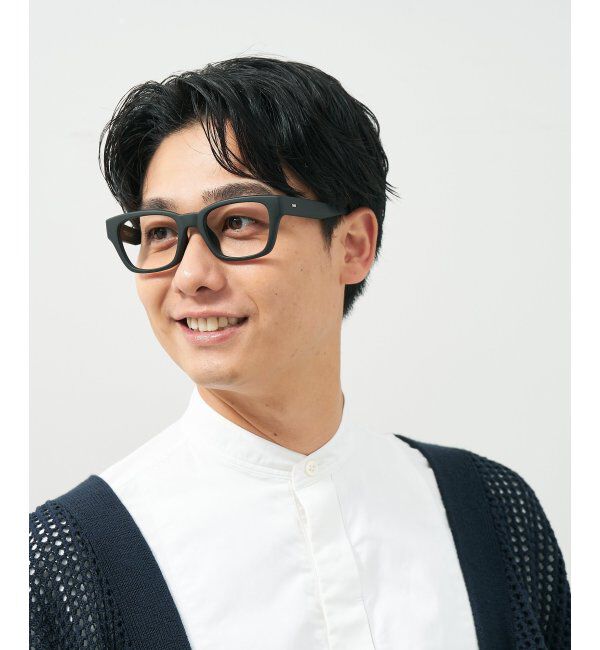  「ウェリントン型メガネ｜黒縁フレーム｜太縁フレーム｜Zoff｜BRIGADE レンズ交換券付」|メガネ|