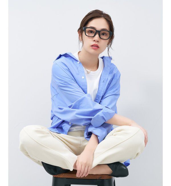  「ウェリントン型メガネ｜黒縁フレーム｜太縁フレーム｜Zoff｜BRIGADE レンズ交換券付」|メガネ|