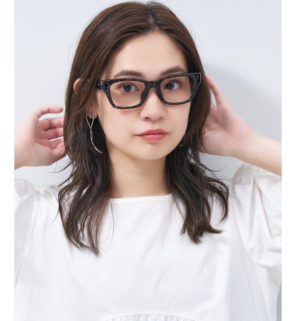  「ウェリントン型メガネ｜黒縁フレーム｜太縁フレーム｜Zoff｜BRIGADE レンズ交換券付」|メガネ|