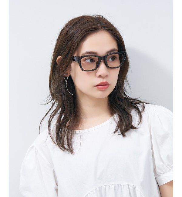 「ウェリントン型メガネ｜黒縁フレーム｜太縁フレーム｜Zoff｜BRIGADE レンズ交換券付」|メガネ|