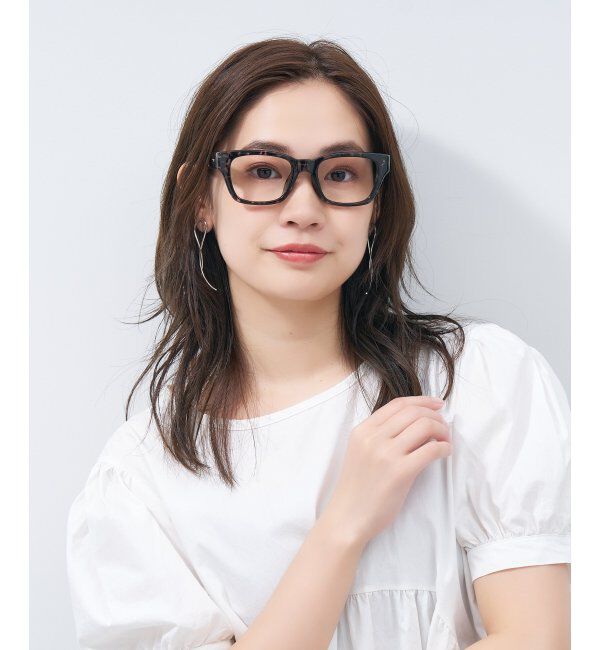  「ウェリントン型メガネ｜黒縁フレーム｜太縁フレーム｜Zoff｜BRIGADE レンズ交換券付」|メガネ|