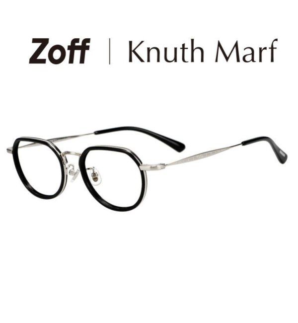  「Zoff｜Knuth Marf ボストン型 メガネ   クラウンパント ｜伊達・度付きメガネ   レンズ交換券付」|メガネ|