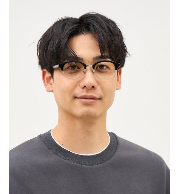  「Zoff｜Knuth Marf ボストン型 メガネ   クラウンパント ｜伊達・度付きメガネ   レンズ交換券付」|メガネ|