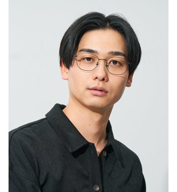  「ウェリントン型 メガネ | チタン 軽量 メタルフレーム レディース 大人可愛い レンズ交換券付」|メガネ|