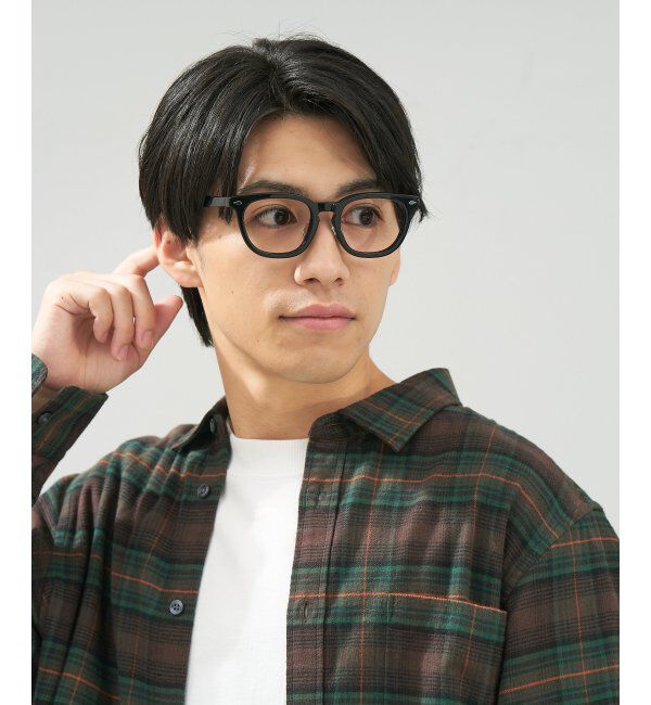  「 ウェリントン型 メガネ | 黒縁フレーム 伊達めがね 度付きユニセックス 読書  CLASSIC  レンズ交換券付」|メガネ|