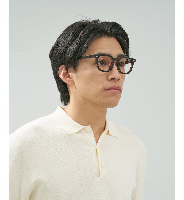  「 ウェリントン型 メガネ | 黒縁フレーム 伊達めがね 度付きユニセックス 読書  CLASSIC  レンズ交換券付」|メガネ|