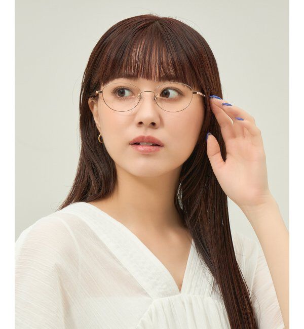  「オーバル型 メガネ 軽量 チタン｜大人可愛い｜伊達メガネ 度付きメガネ｜ビジネス レンズ交換券付」|メガネ|