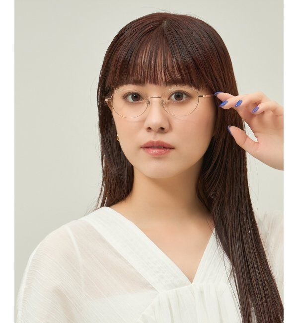  「オーバル型 メガネ 軽量 チタン｜大人可愛い｜伊達メガネ 度付きメガネ｜ビジネス レンズ交換券付」|メガネ|
