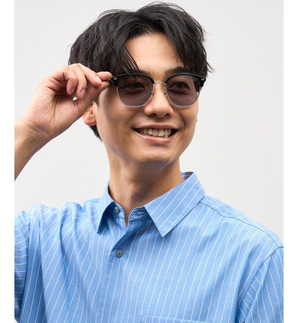  「SUNCUTGlasses/UV100%CUT サングラス カラーレンズ  紫外線対策 UVカット スタイリッシュ ユニセックス」|サングラス|