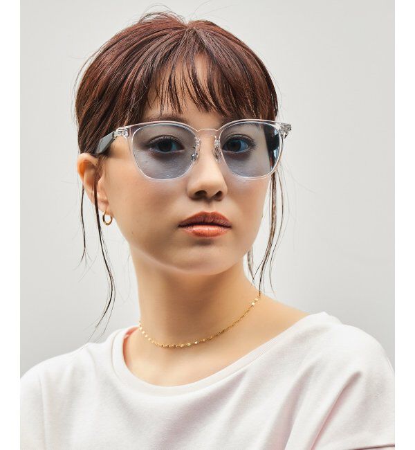  「SUNCUTGlasses/UV100%CUT サングラス｜ラバーテンプル｜ズレ落ち防止｜カラーレンズ｜紫外線対策 UVカット」|サングラス|クリア