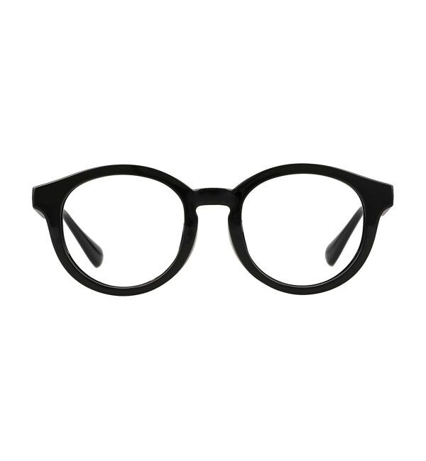  「SUNCUTGlasses/UV100%CUT ボストン型 クリアレンズ サングラス  | 太縁フレーム 紫外線対策 UVカット   」|サングラス|