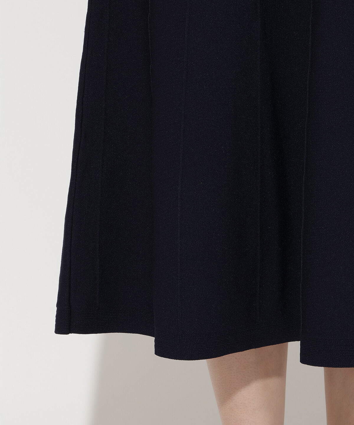 アンドクチュール「ニットビスチェ風スキッパーワンピース」|ワンピース|