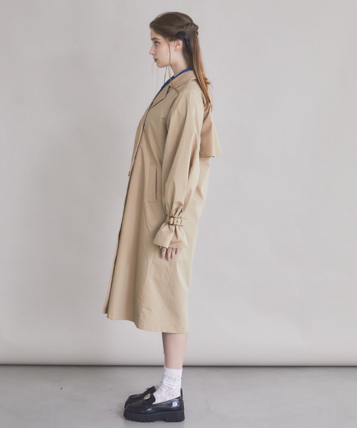 REDYAZEL「チェックライニングトレンチコート」|トレンチコート|