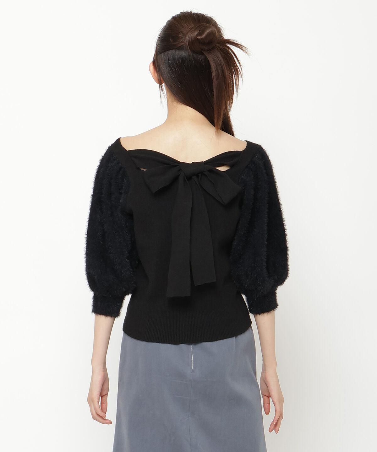 REDYAZEL「シャギースリーブニットトップス」|ニット・セーター|
