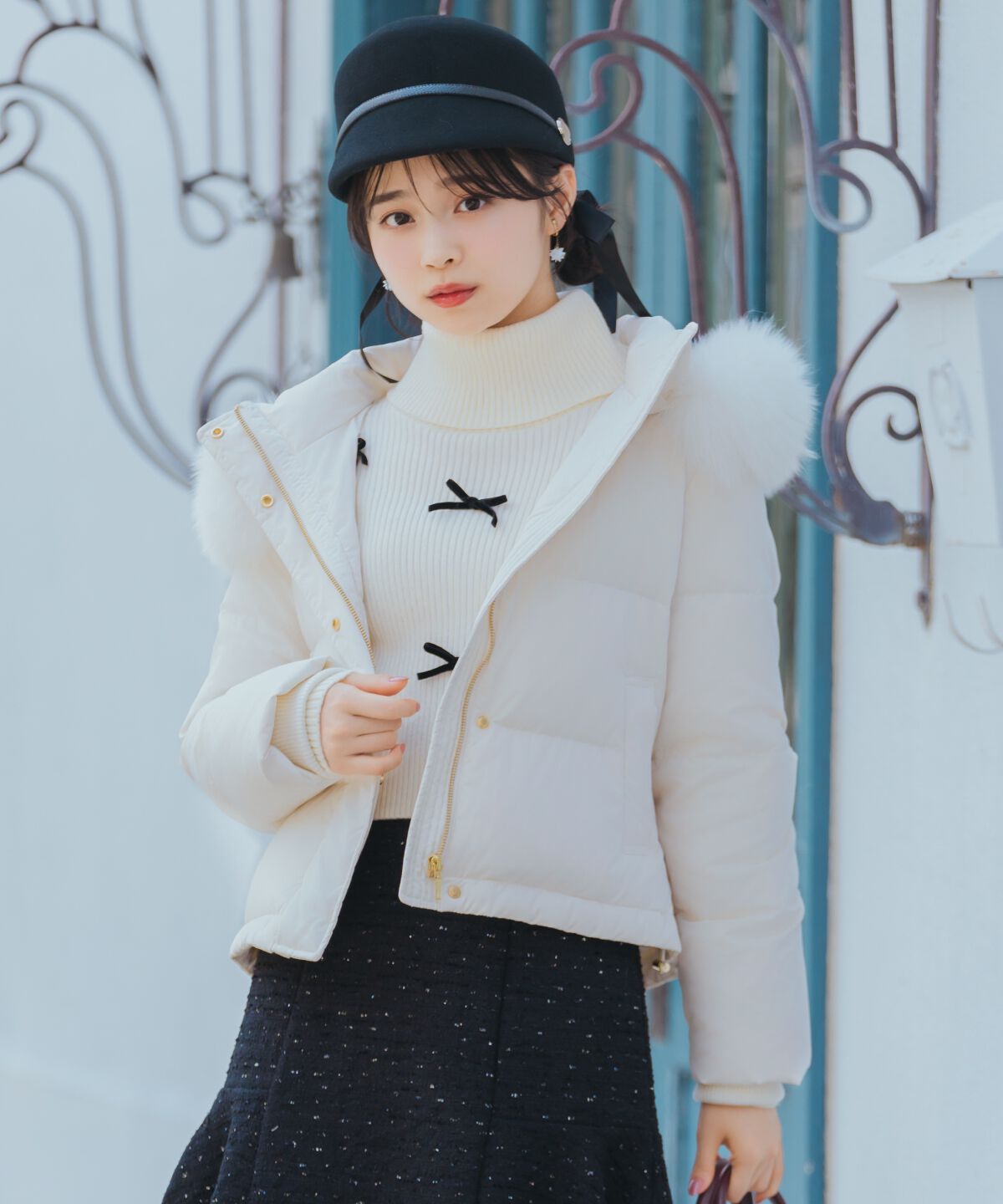 WILLSELECTION「FOXファー付きショートダウン」|ダウン|