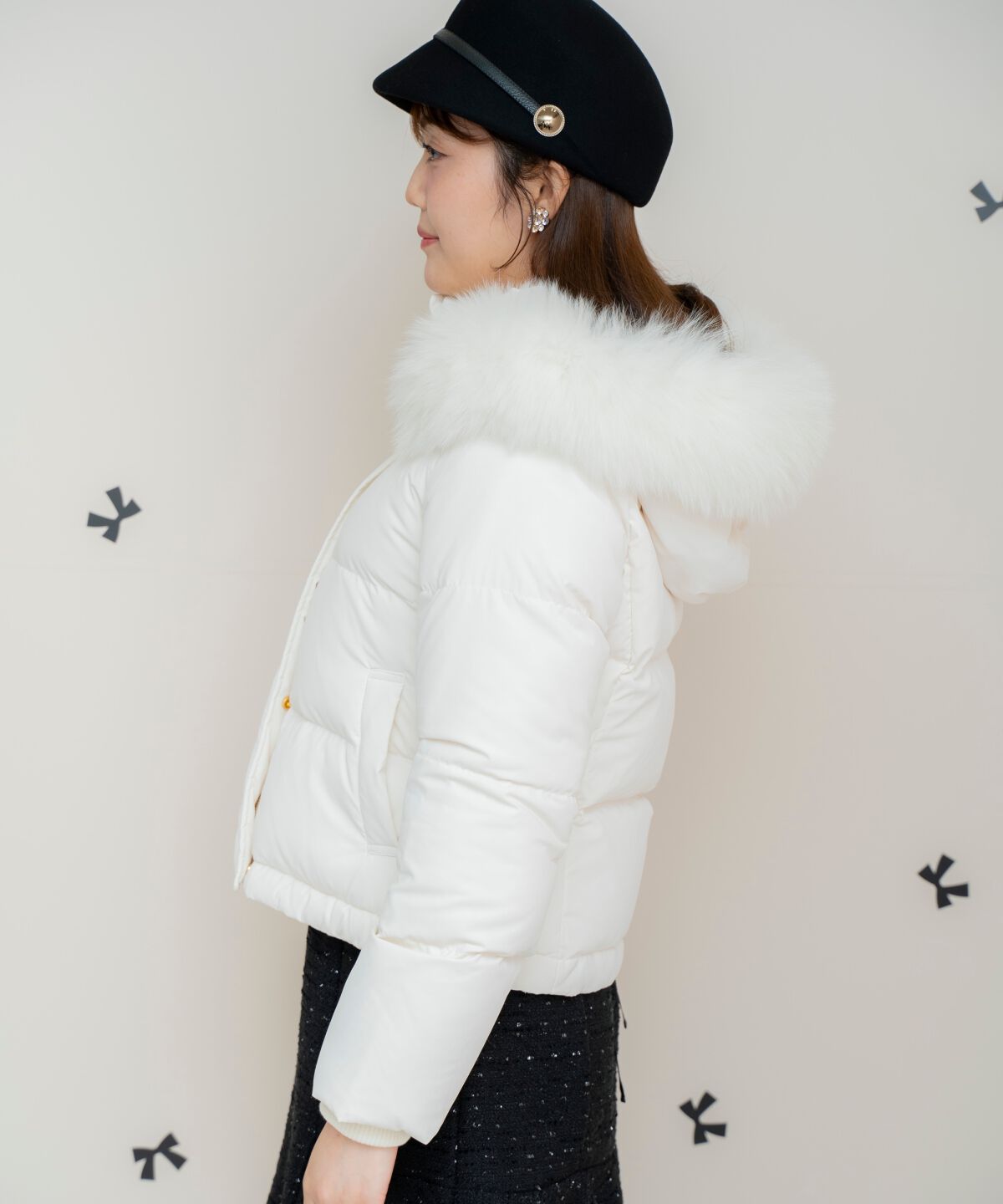 WILLSELECTION「FOXファー付きショートダウン」|ダウン|