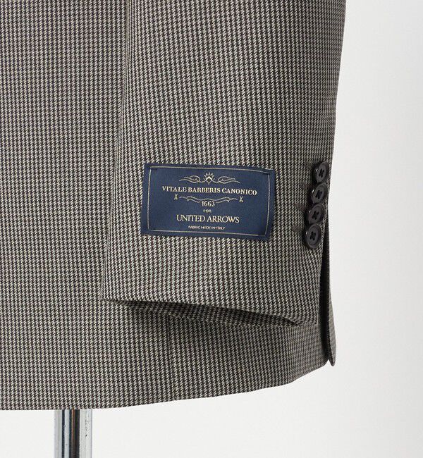 UNITED ARROWS「Vitale Barberis Canonico ハウンドトゥース シングル3ボタン スーツ MC‐MODEL はっ水」|スーツ|