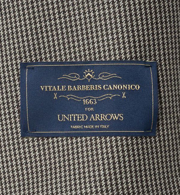 UNITED ARROWS「Vitale Barberis Canonico ハウンドトゥース シングル3ボタン スーツ MC‐MODEL はっ水」|スーツ|