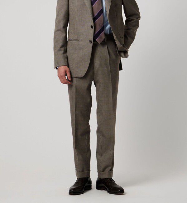 UNITED ARROWS「Vitale Barberis Canonico ハウンドトゥース シングル3ボタン スーツ MC‐MODEL はっ水」|スーツ|