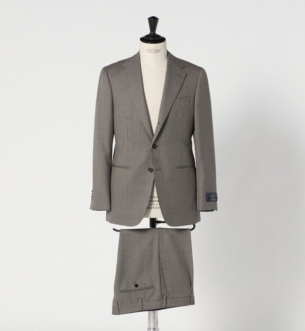 UNITED ARROWS「Vitale Barberis Canonico ハウンドトゥース シングル3ボタン スーツ MC‐MODEL はっ水」|スーツ|