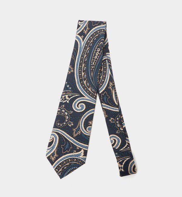 UNITED ARROWS「ペイズリープリント ネクタイ」|ネクタイ・蝶ネクタイ|NAVY