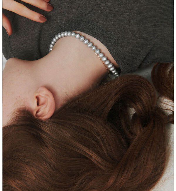 UNITED ARROWS「＜les bonbon＞lunelle GRAY パール ネックレス」|ネックレス|