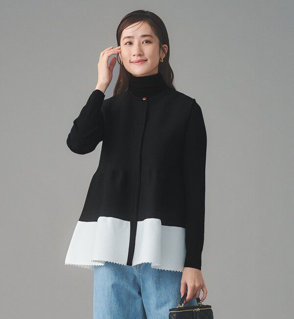 UNITED ARROWS「ペプラム ニットベスト」|ベスト・ジレ|