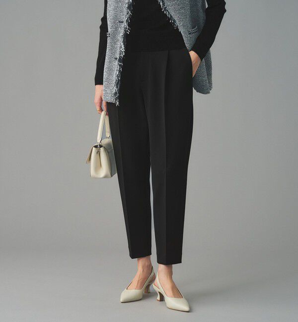 UNITED ARROWS「SPONGY タック テーパードパンツ」|スラックス|