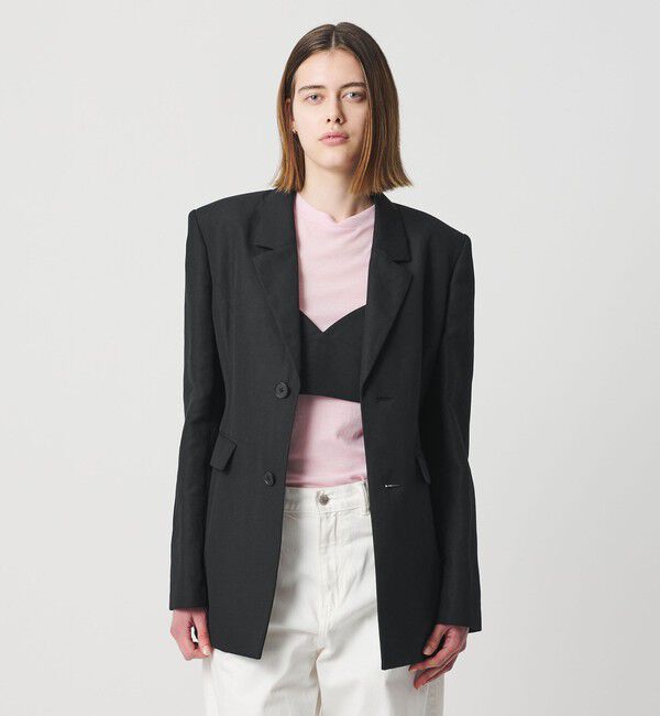 AEWEN MATOPH「＜AEWEN MATOPH＞ウールリネン ウエストシェイプジャケット」|テーラードジャケット|