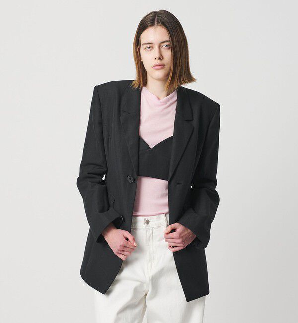 AEWEN MATOPH「＜AEWEN MATOPH＞ウールリネン ウエストシェイプジャケット」|テーラードジャケット|