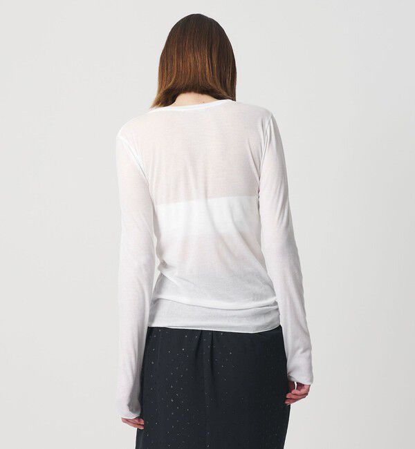 AEWEN MATOPH「＜AEWEN MATOPH＞シアークルーネック ロングスリーブカットソー」|Tシャツ・カットソー|