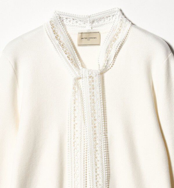 UNITED ARROWS「4WAY ボウタイレース ニット」|ニット・セーター|