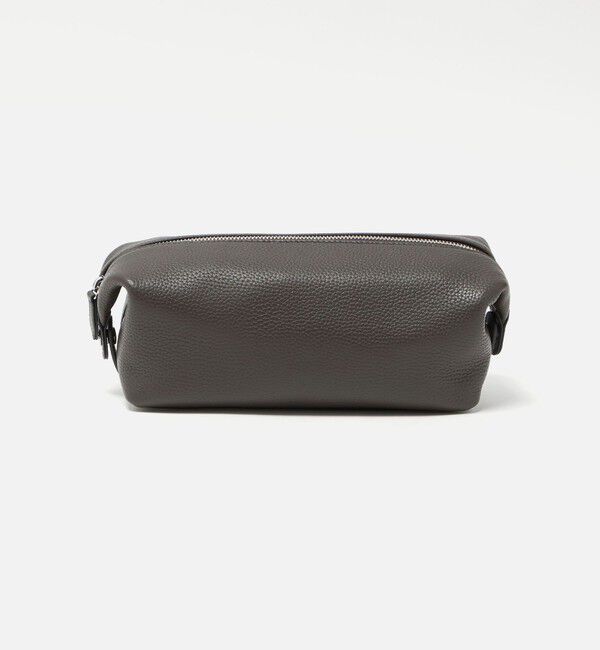 UNITED ARROWS「レザー スクエアクラッチバッグ（ポーチ）」|クラッチバッグ|DK.BROWN