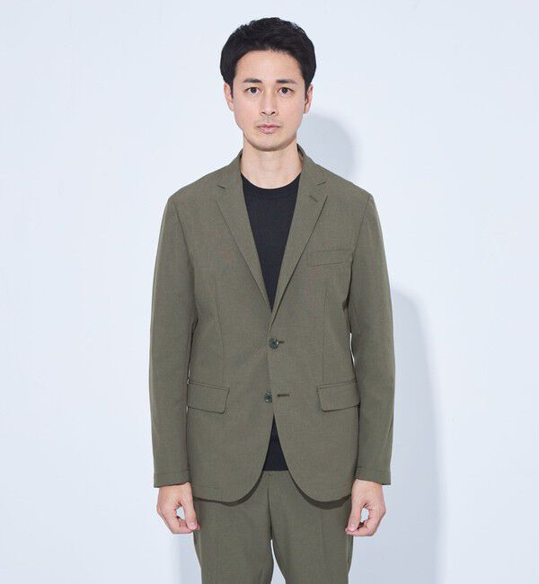 UNITED ARROWS green label relaxing「【WEB限定】JUST fit ドライPEスリムセットアップ ジャケット＆パンツ -吸水速乾・防シワ-」|テーラードジャケット|
