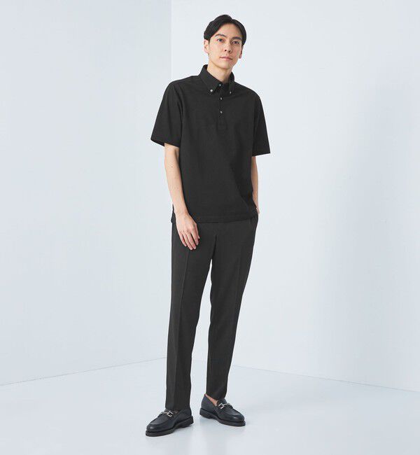 UNITED ARROWS green label relaxing「DUADRY CLEAN バーズアイ ボタンダウン ポロシャツ -吸水速乾・抗菌-」|ポロシャツ|