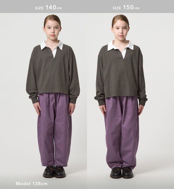 UNITED ARROWS green label relaxing「ラガーシャツ（無地） / キッズ  120cm-160cm」|Tシャツ・カットソー|