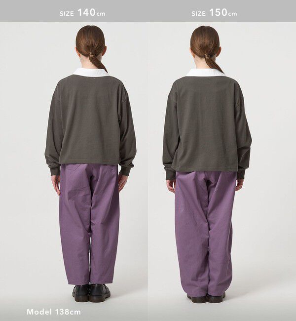 UNITED ARROWS green label relaxing「ラガーシャツ（無地） / キッズ  120cm-160cm」|Tシャツ・カットソー|