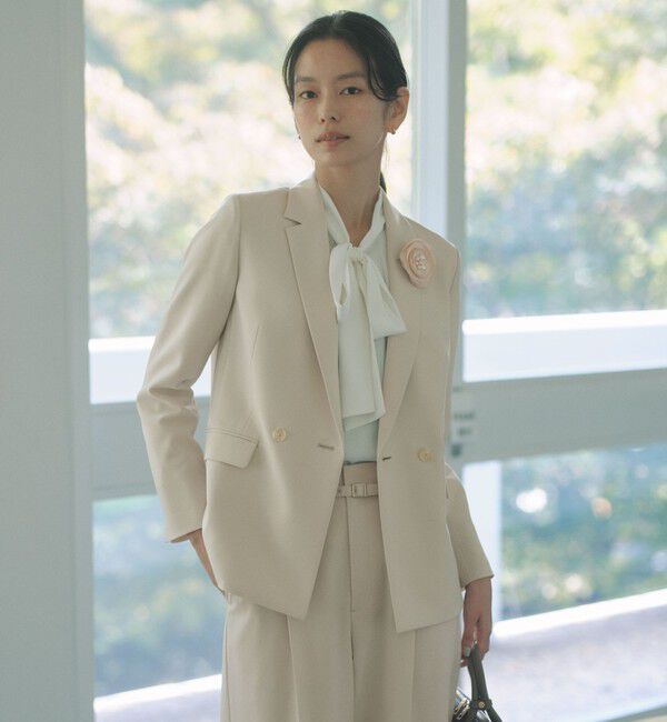 UNITED ARROWS green label relaxing「［size SHORTあり］パウドレ ダブル ジャケット ウォッシャブル ストレッチ」|テーラードジャケット|