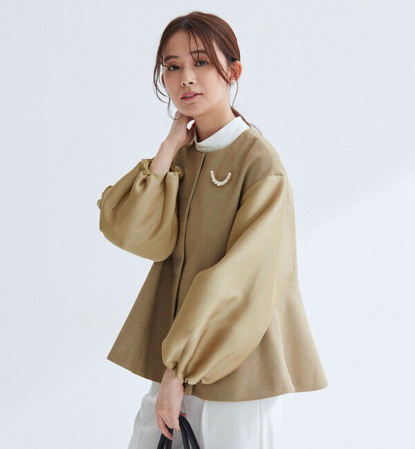 UNITED ARROWS green label relaxing「［size SHORTあり］fleurie(フルリー) フォルム ジャケット」|ノーカラージャケット|