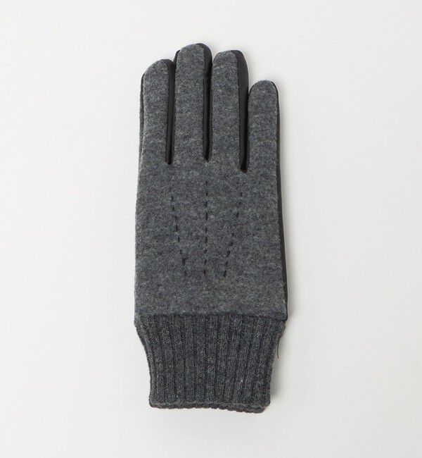 UNITED ARROWS green label relaxing「フランネル&times;ラムレザー グローブ -タッチパネル対応-」|手袋|