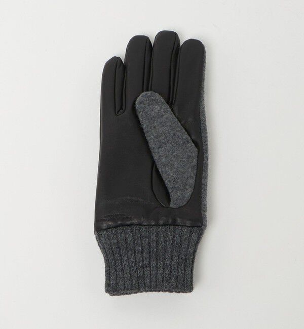UNITED ARROWS green label relaxing「フランネル&times;ラムレザー グローブ -タッチパネル対応-」|手袋|