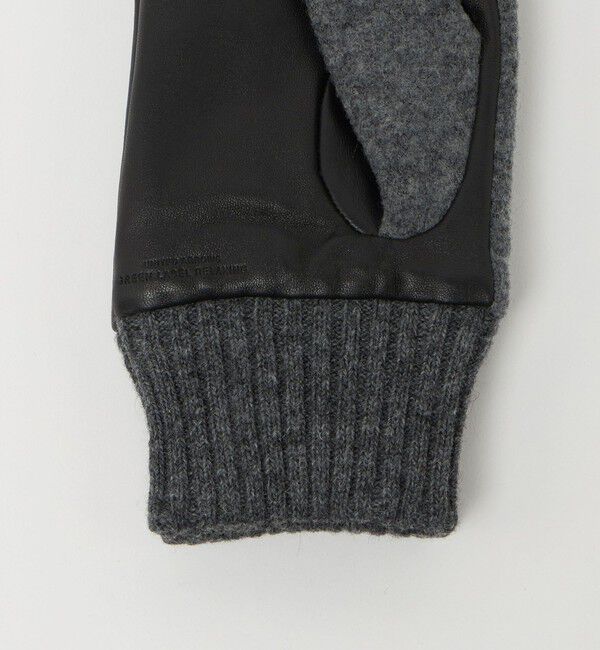 UNITED ARROWS green label relaxing「フランネル&times;ラムレザー グローブ -タッチパネル対応-」|手袋|