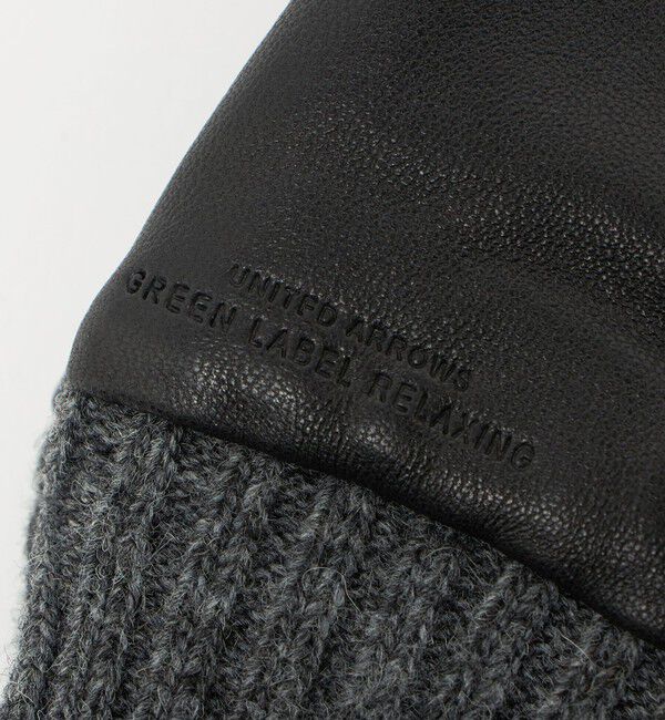 UNITED ARROWS green label relaxing「フランネル&times;ラムレザー グローブ -タッチパネル対応-」|手袋|