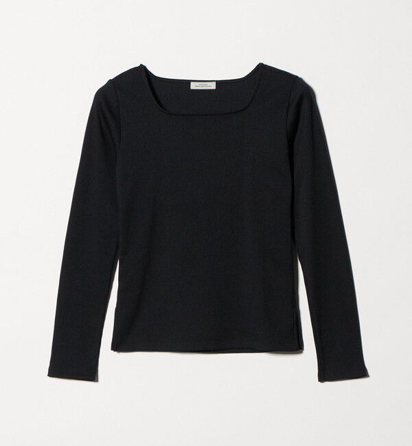 UNITED ARROWS green label relaxing「ブライトリブ スクエアネック ロングスリーブ カットソー」|Tシャツ・カットソー|