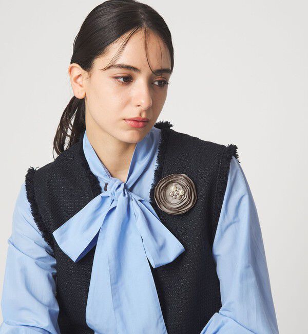 UNITED ARROWS green label relaxing「フラットフラワー コサージュ」|ブローチ・コサージュ|